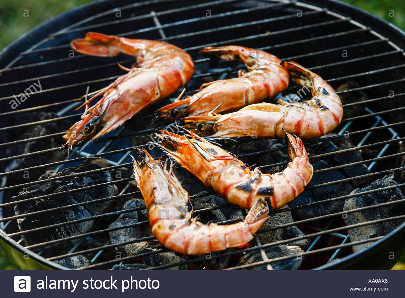 Garnelen Auf Dem Grill Stockfotos und -bilder Kaufen - Alamy