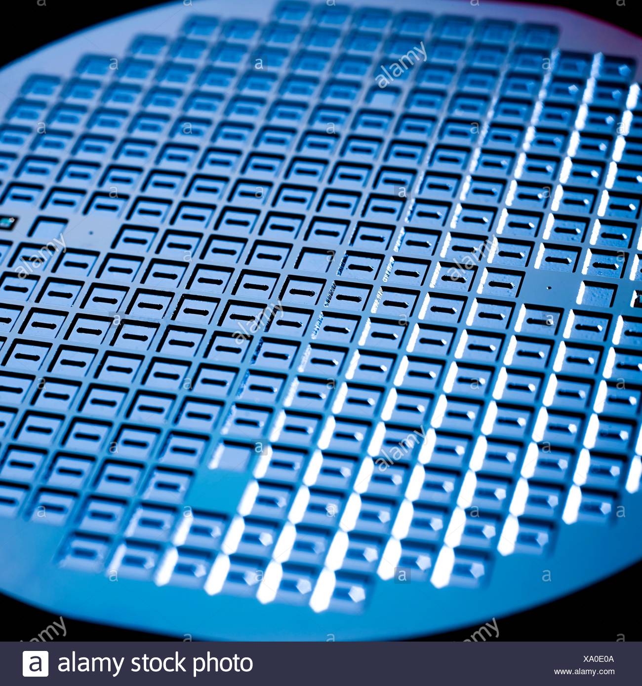 Silizium Wafer Nahaufnahme Stockfotografie Alamy