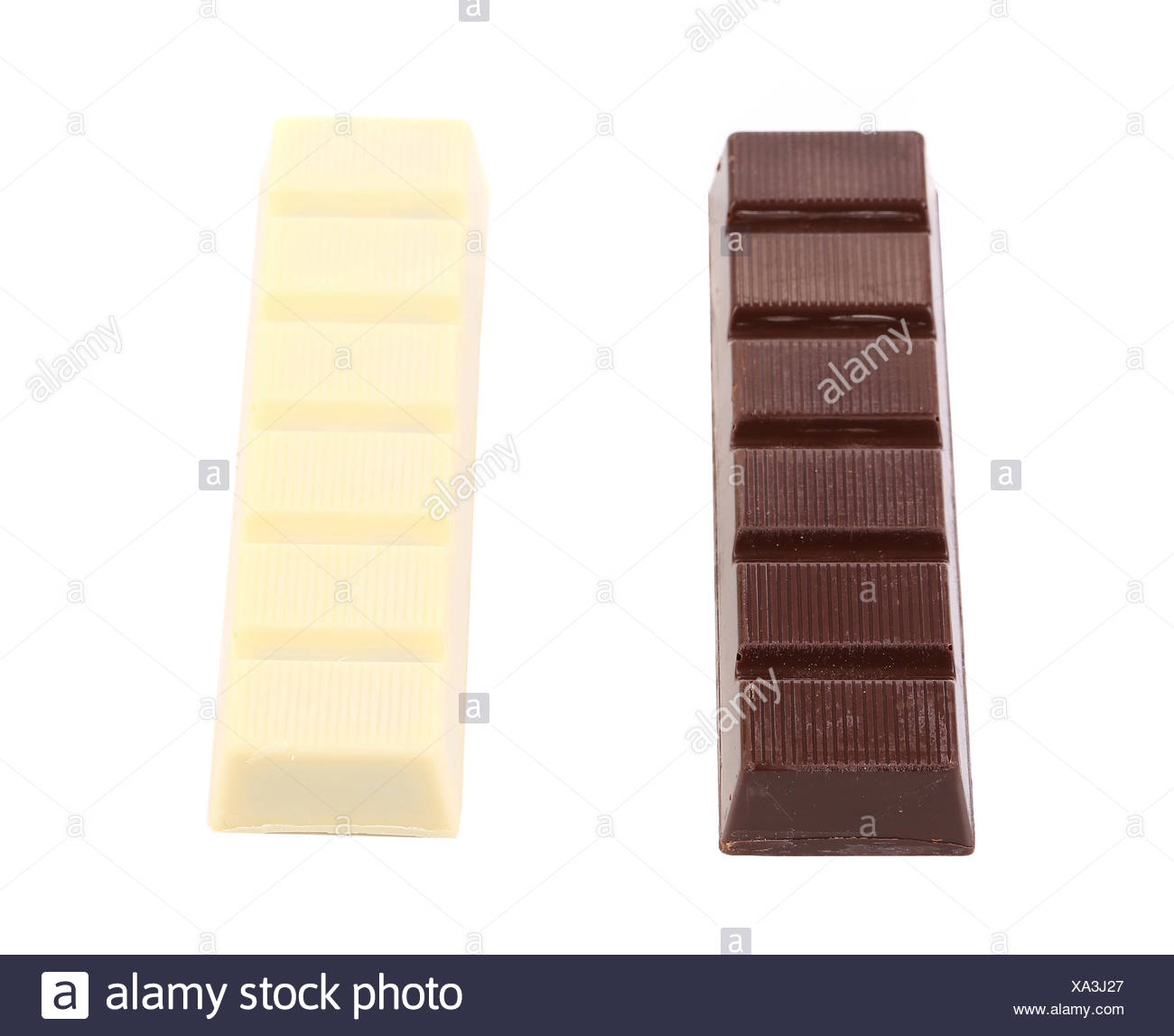Dunkle Und Weisse Tafeln Schokolade Stockfoto Bild 281592479 Alamy