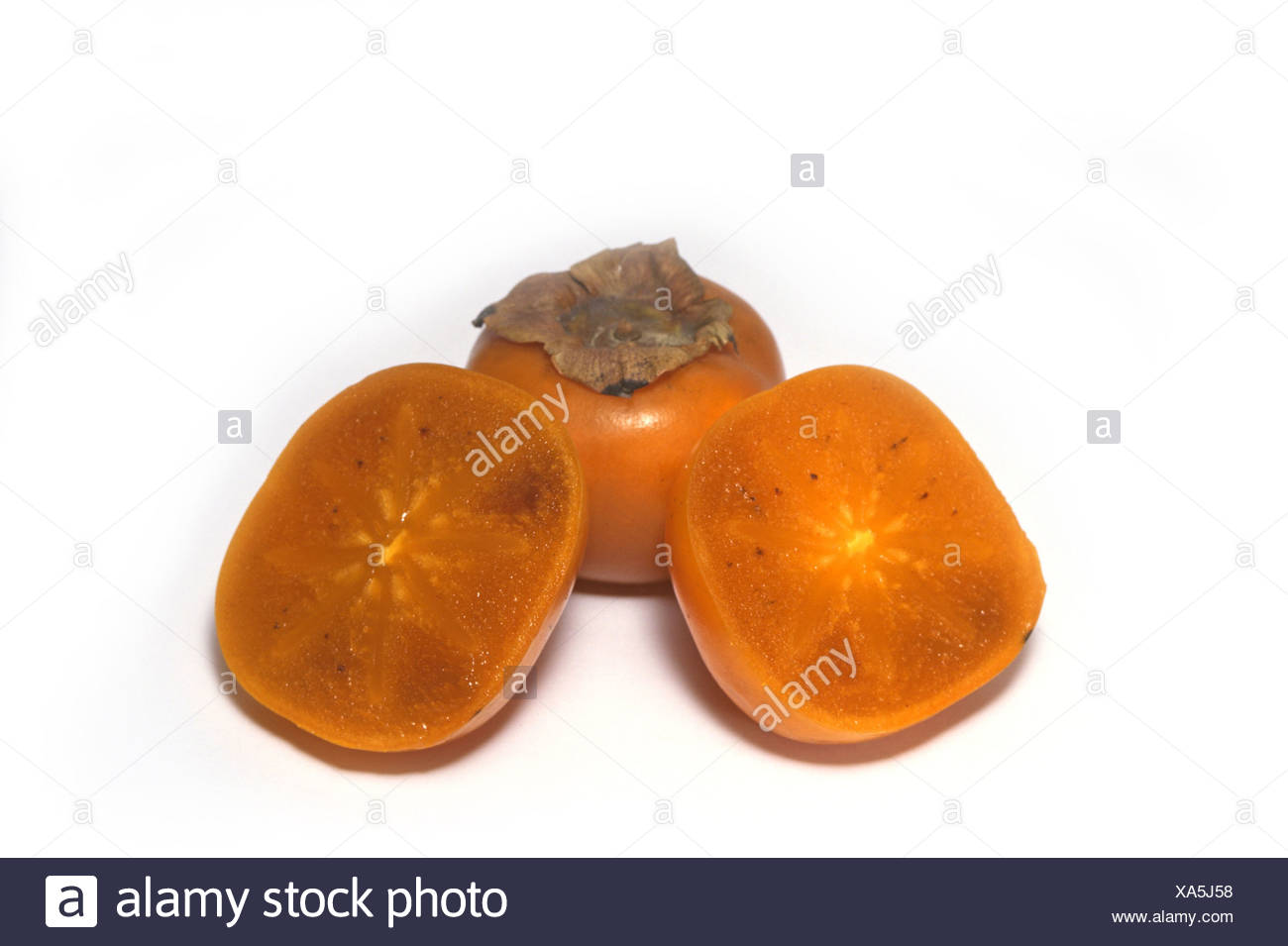 Kaki Pflaumenbaum Japanische Persimone Diospyros Kaki Reife