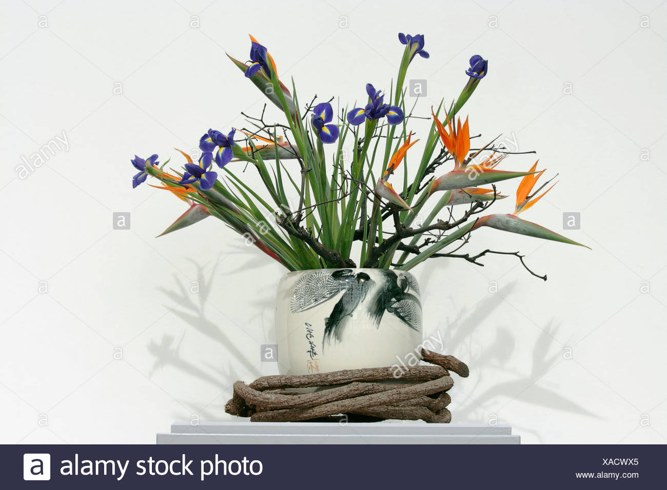Traditionelle Chinesische Blumen Arrangement Stockfotografie Alamy