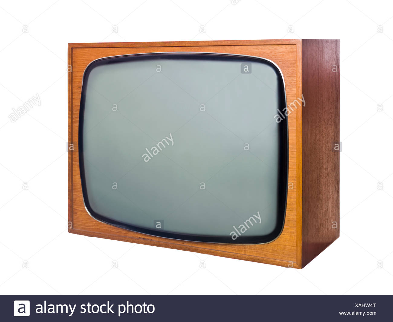 Horizontale Vorderansicht Schmutzige Technologie Fernsehsendung Tv Fernseher Stockfotografie Alamy