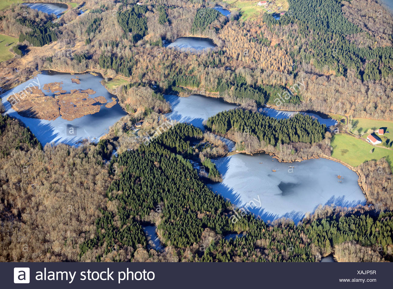 Plateau Der Tausend Seen Im Winter Franche Comte Frankreich Stockfotografie Alamy