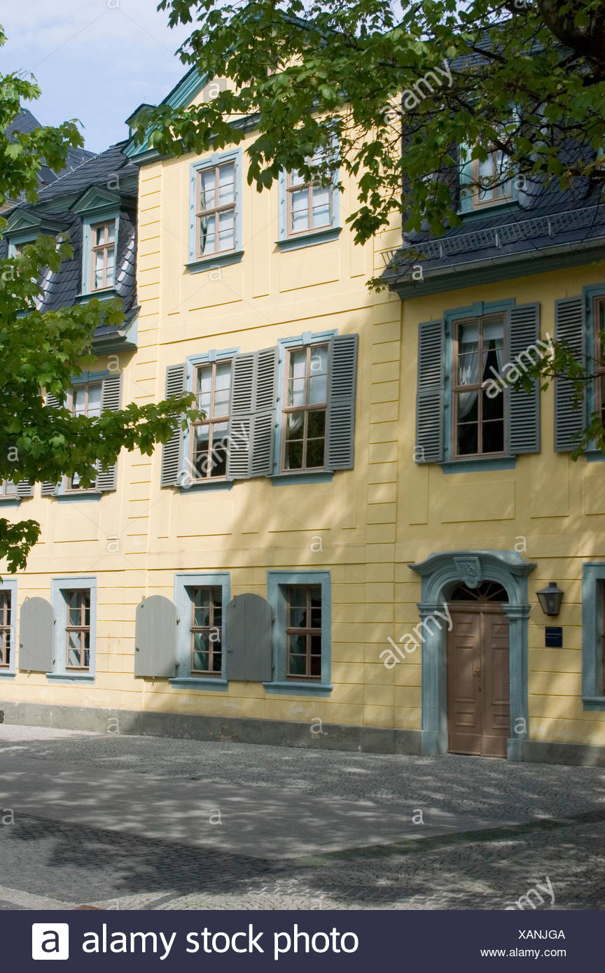 Weimar Thuringen Deutschland Haus Des Deutschen Dichters Friedrich