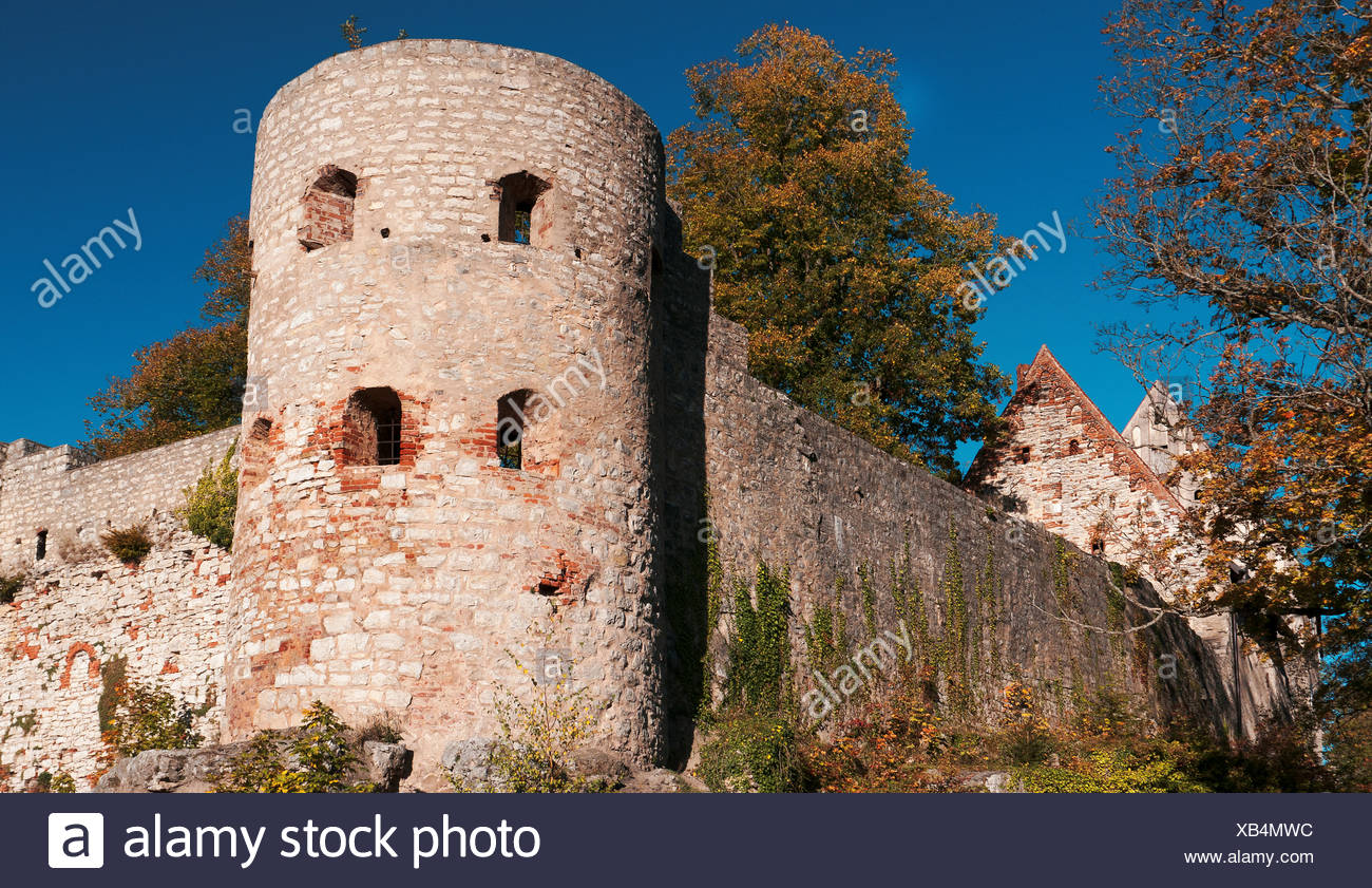 Altmuhltal Naturpark Bayern Oberbayern Burg Garten Schloss Garten Dark Age Mittelalter Deutschland Geschichte Pappenh Stockfotografie Alamy