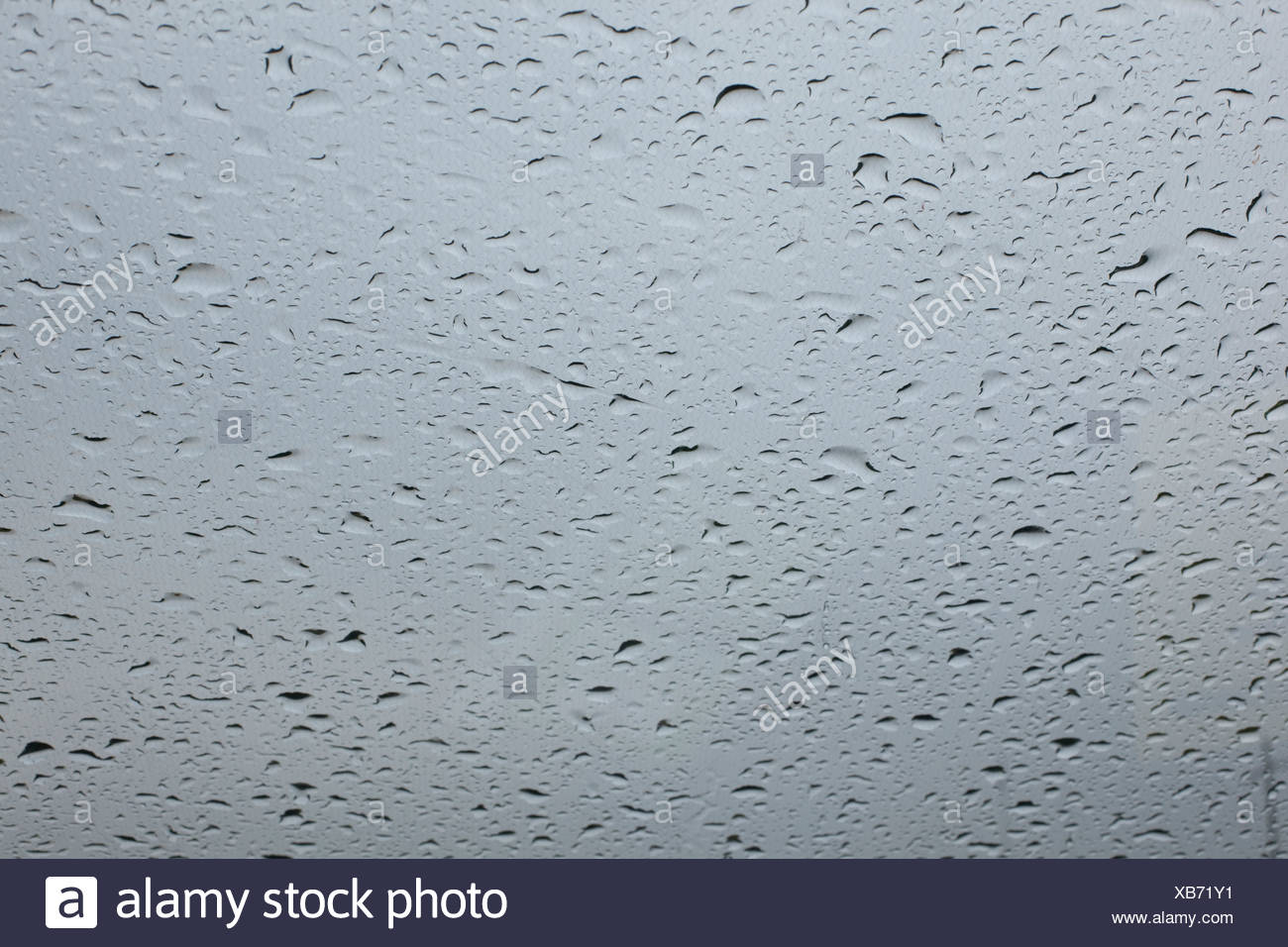 Regen Regentropfen Regen Wetter Wasser Auto Autos Frontscheibe Windschutzscheibe Fensterglas Stockfotografie Alamy