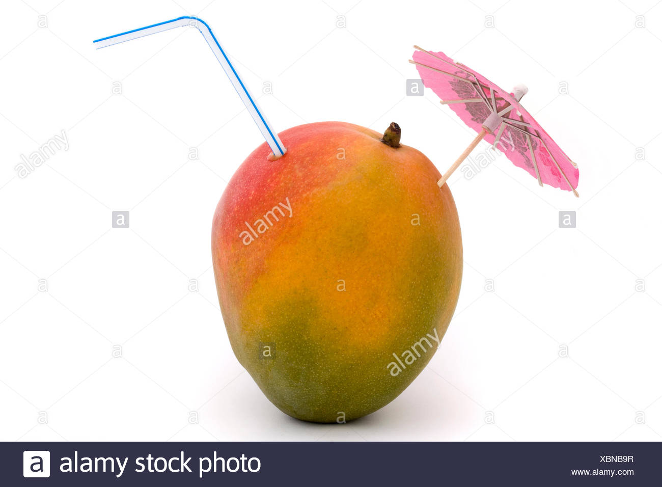 Wet Mango Ripe Fresh Red Stockfotos Wet Mango Ripe Fresh Red