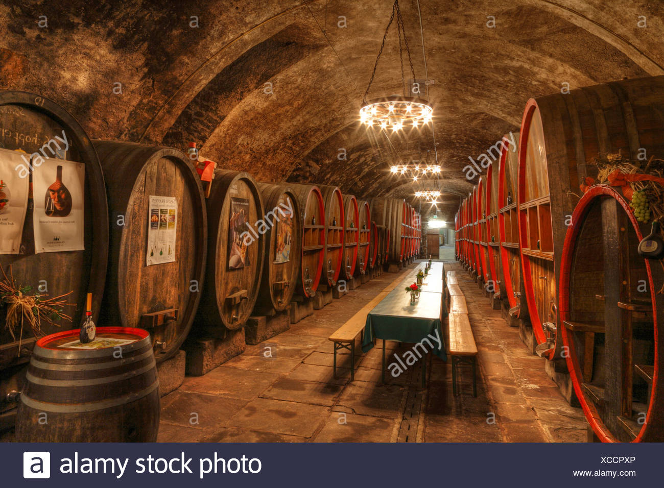 Weinkeller, Keller des Winzers in rotes Schloss Schloss, Hammelburg