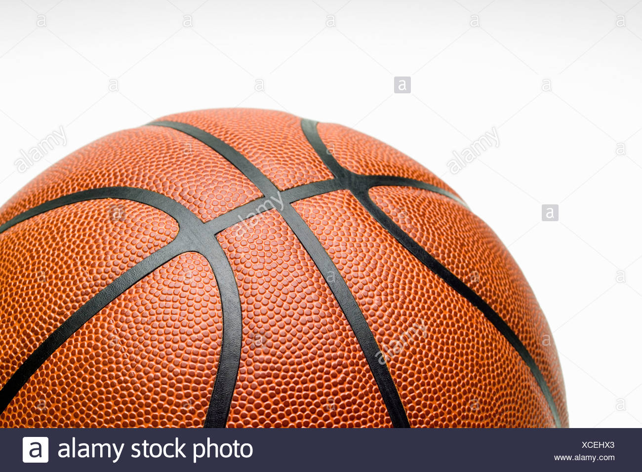Studioaufnahme, Nahaufnahme von basketball Stockfoto