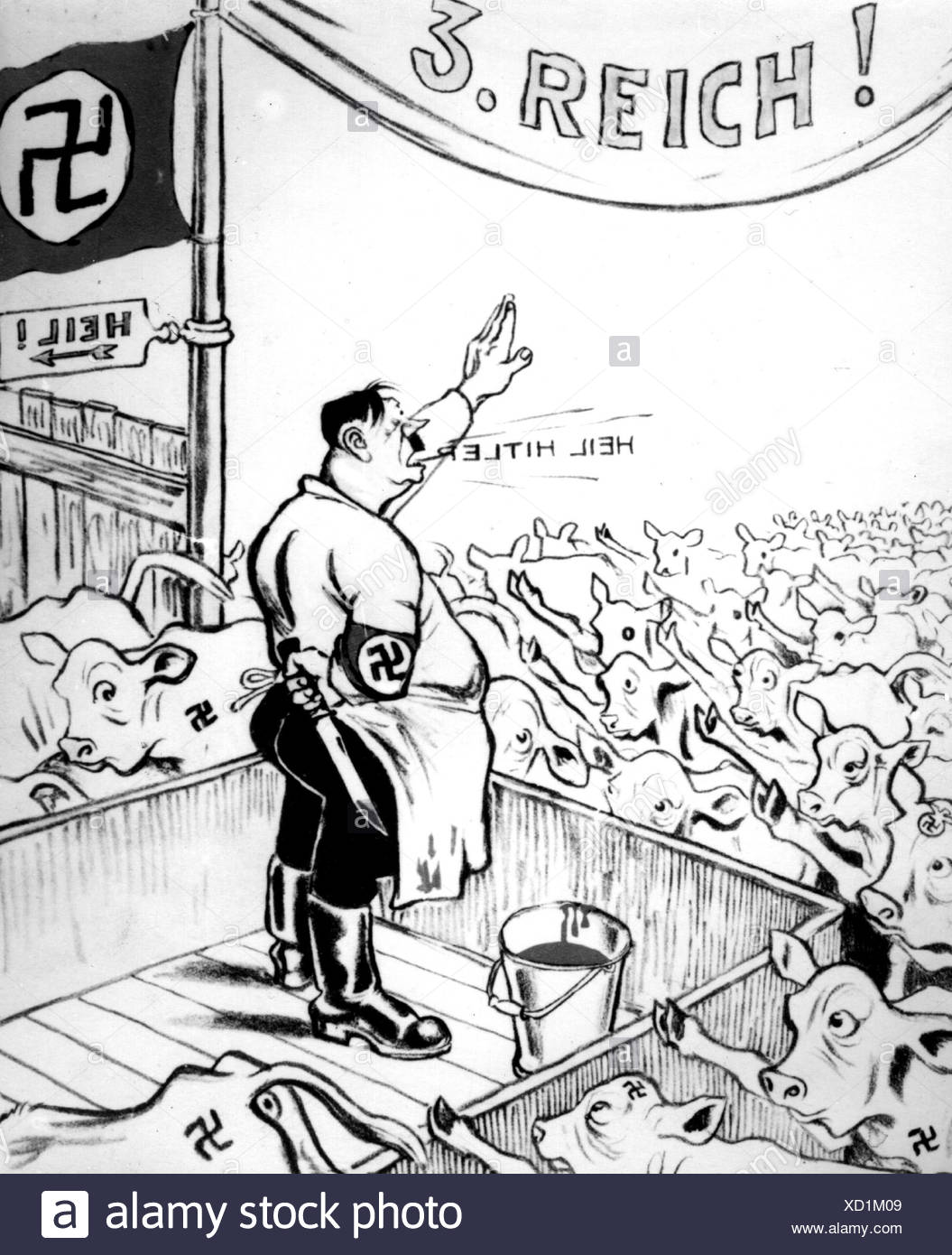 Adolf Hitler Caricature Stockfotos & Adolf Hitler Adolf Hitler Caricature Stockfotos & Adolf Hitler