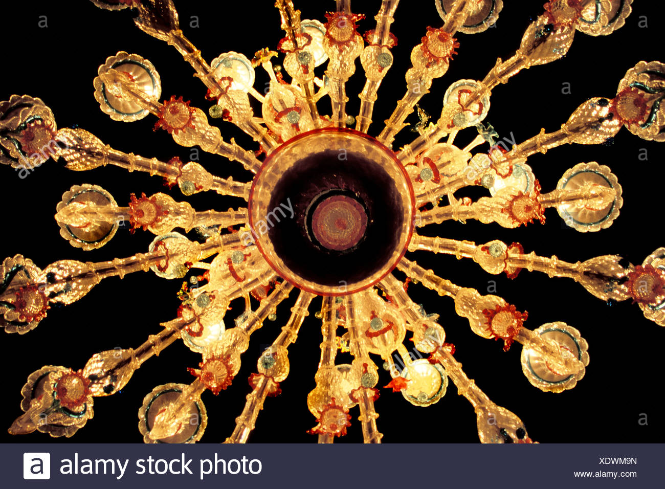 Murano Glas Kronleuchter Hotel San Moise Venedig Italien