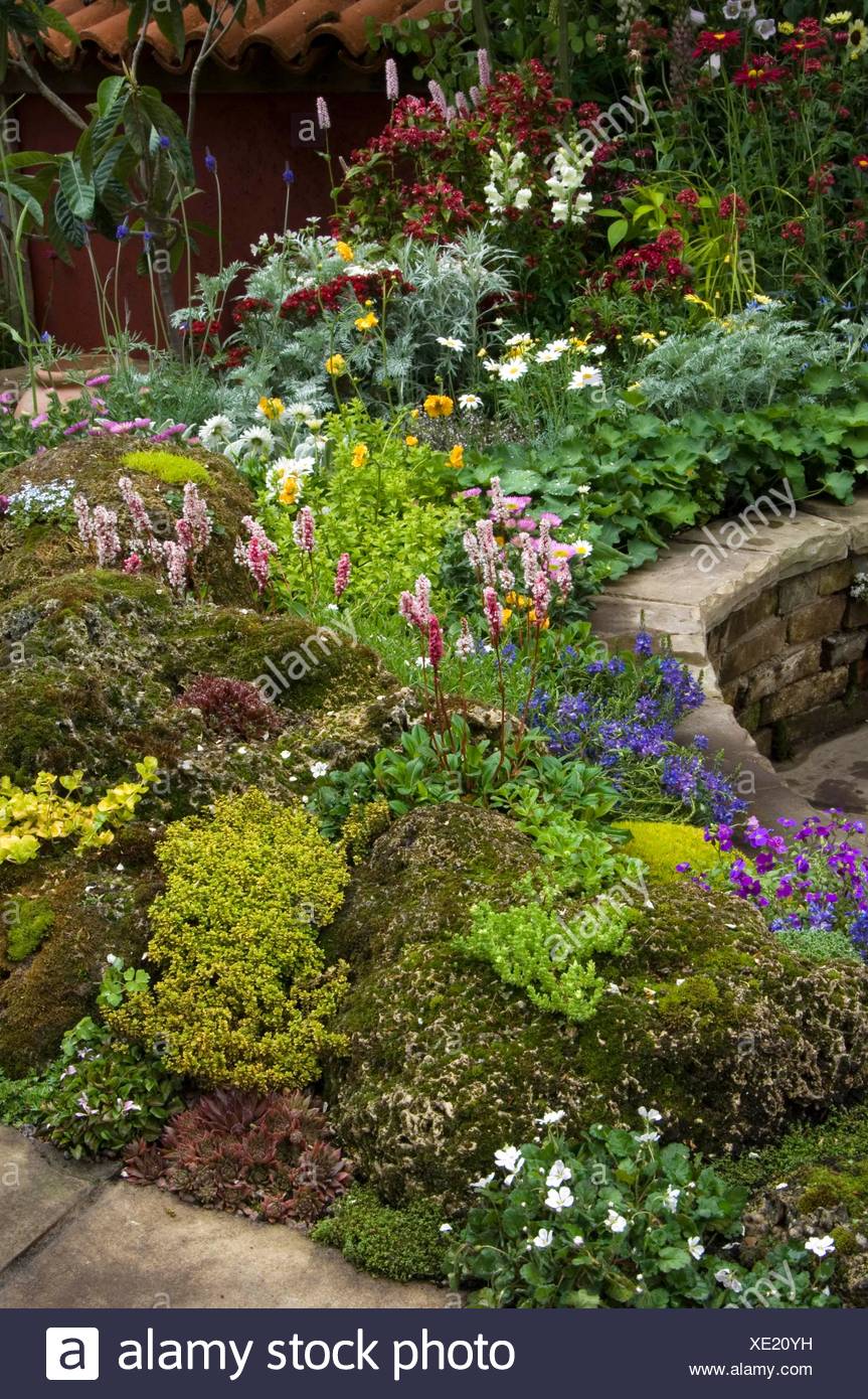 Steingarten Auf Tuffstein Tee Garten Auf Der Chelsea Flower Show