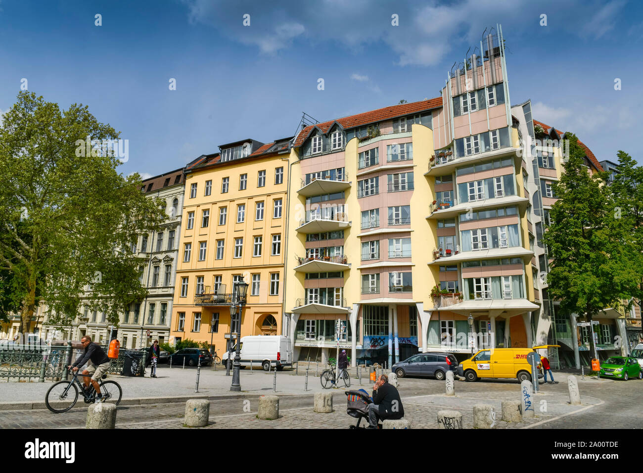 Altbauten, Fraenkelufer, Kreuzberg, Berlín, Alemania Foto de stock