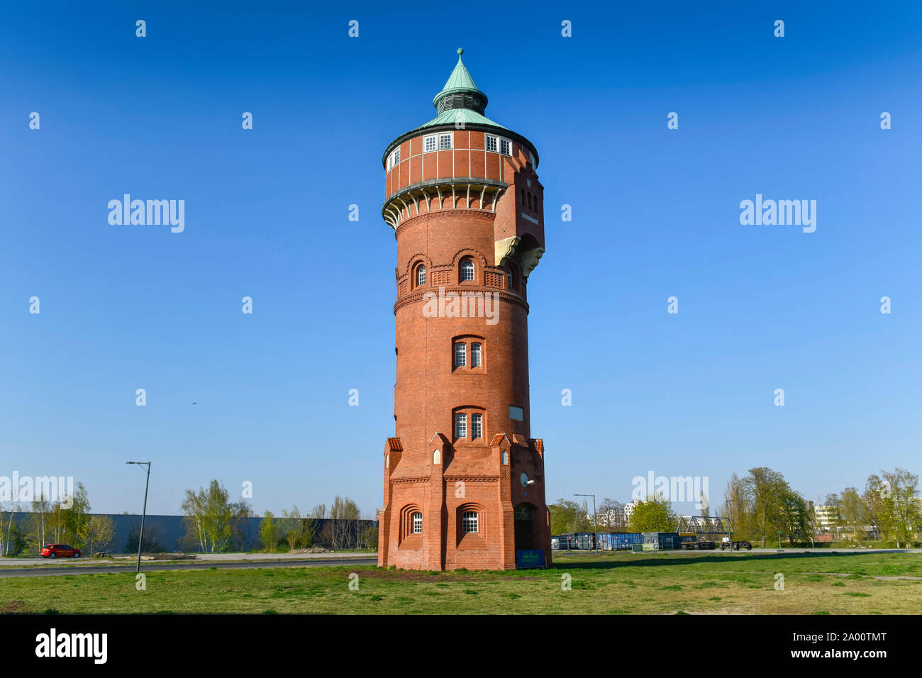 Alter Wasserturm, Marienpark, Lankwitzer Strasse, Mariendorf, Tempelhof-Schoeneberg, Berlín, Alemania Foto de stock