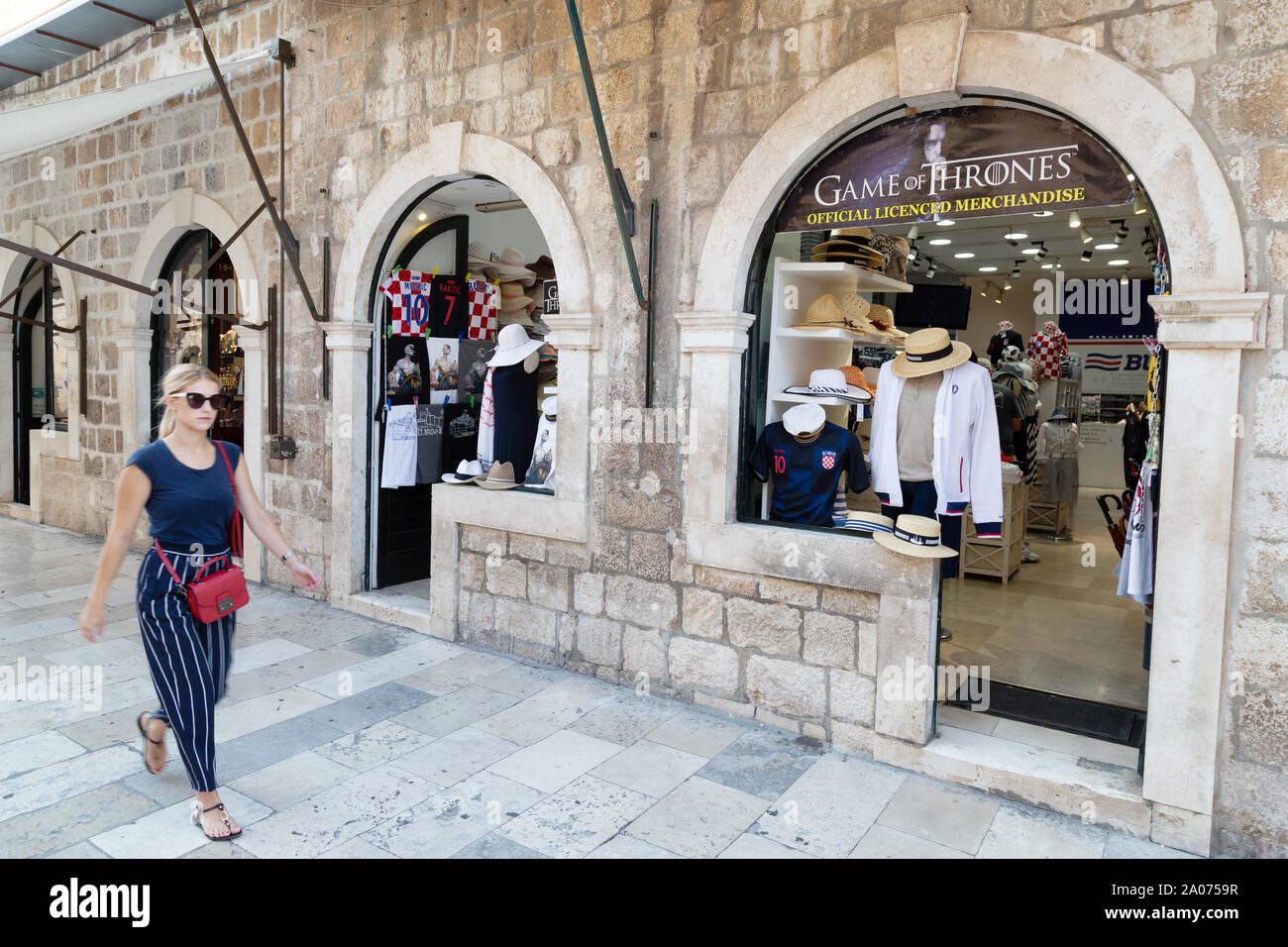 Dubrovnik Juego de tronos tienda; casco antiguo de Dubrovnik, Dubrovnik  Croacia Europa Fotografía de stock - Alamy