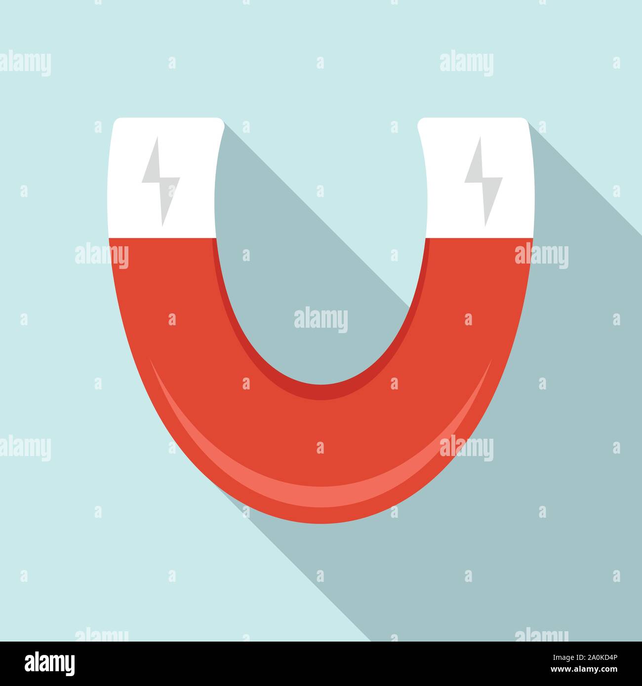 Icono del imán. Ilustración plana de imán icono vectoriales para diseño