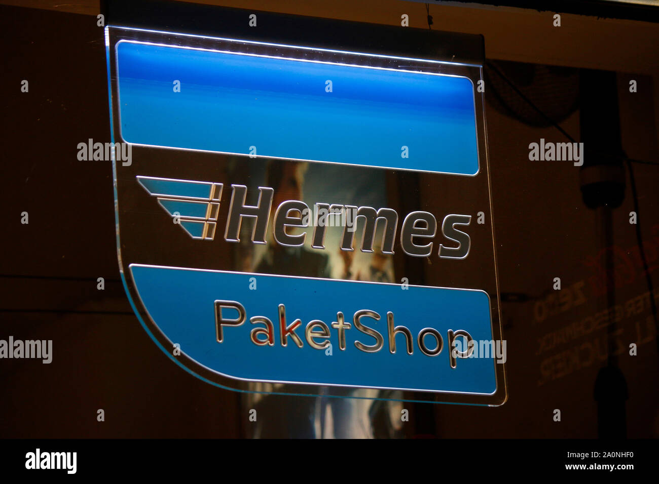 Logo das der Marke/ el logotipo de la marca "Hermes", Berlín (nur fuer