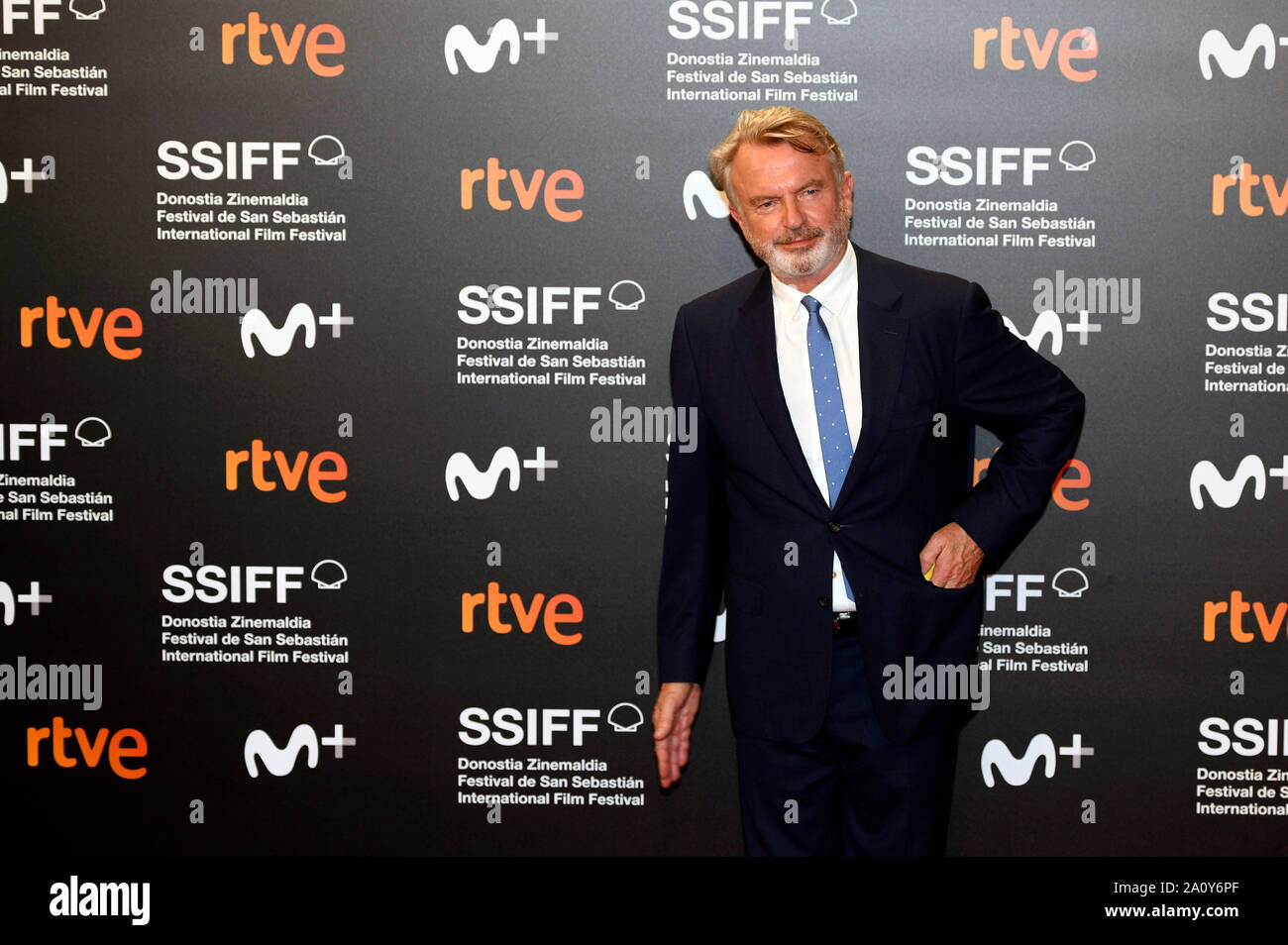 Sam Neill en la gala de apertura del 67º Festival Internacional de Cine de San Sebastián / Festival Internacional de Cine de San Sebastián en el Kursaal. San Sebastián, 20.09.2019 | mundial de uso Foto de stock