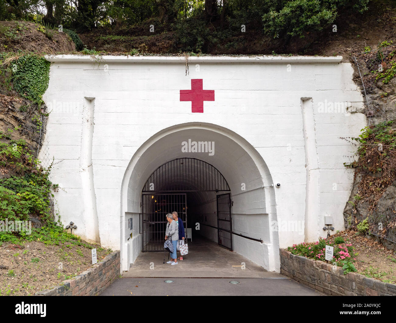 La entrada a los Túneles de Guerra de Jersey, Jersey, Islas del Canal  Fotografía de stock - Alamy