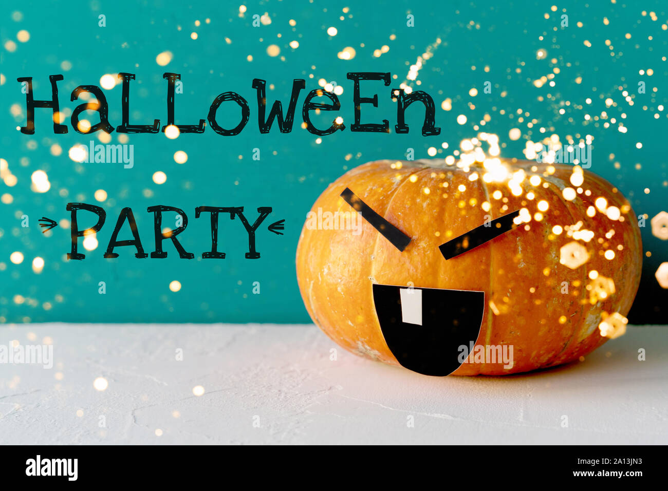 Tarjeta de fiesta de Halloween Foto de stock