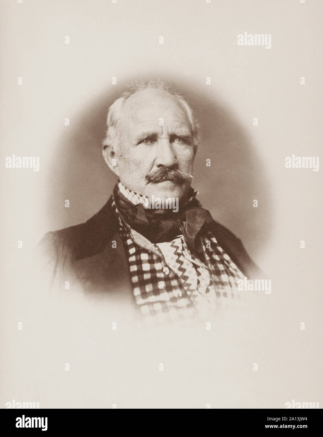 Retrato de Sam Houston, circa 1859. Foto de stock