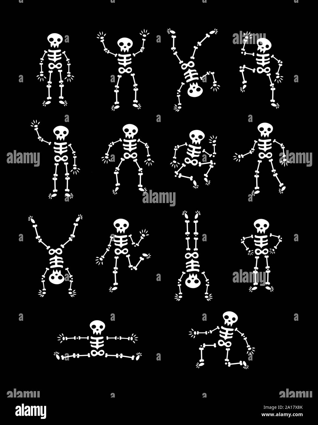Esqueleto danzante Imágenes de stock en blanco y negro - Alamy