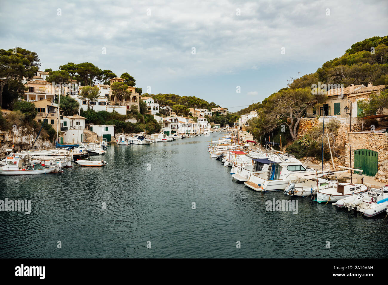 La antigua aldea de pescadores del puerto de Cala Figuera, Mallorca, España. Foto de stock