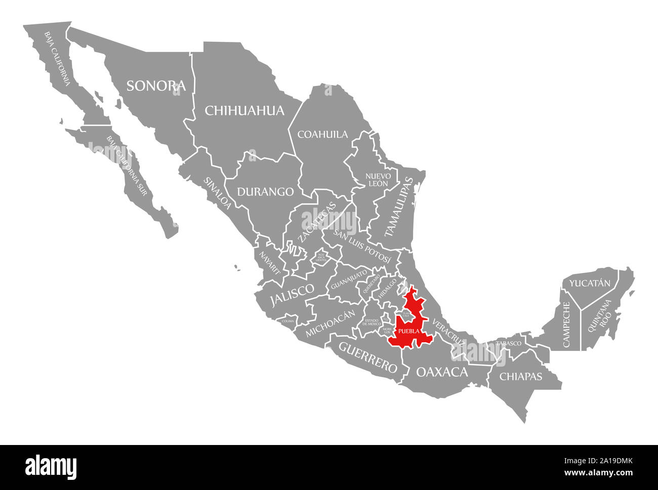 Puebla map fotografías e imágenes de alta resolución Alamy
