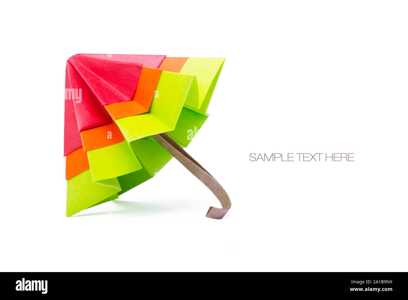 Paraguas de papel Origami Fotografía de - Alamy