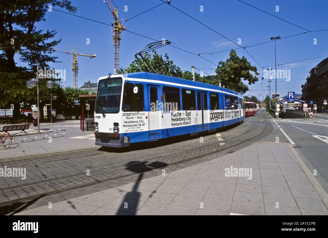 Heidelberg, Strassenbahn, historische Aufnahme Foto de stock