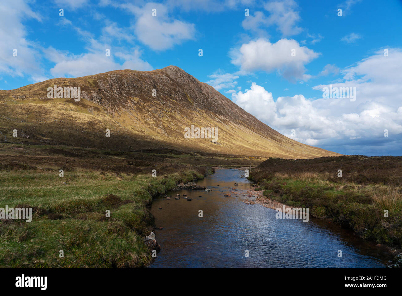 Las Highlands Escocesas en Glen Coe Foto de stock