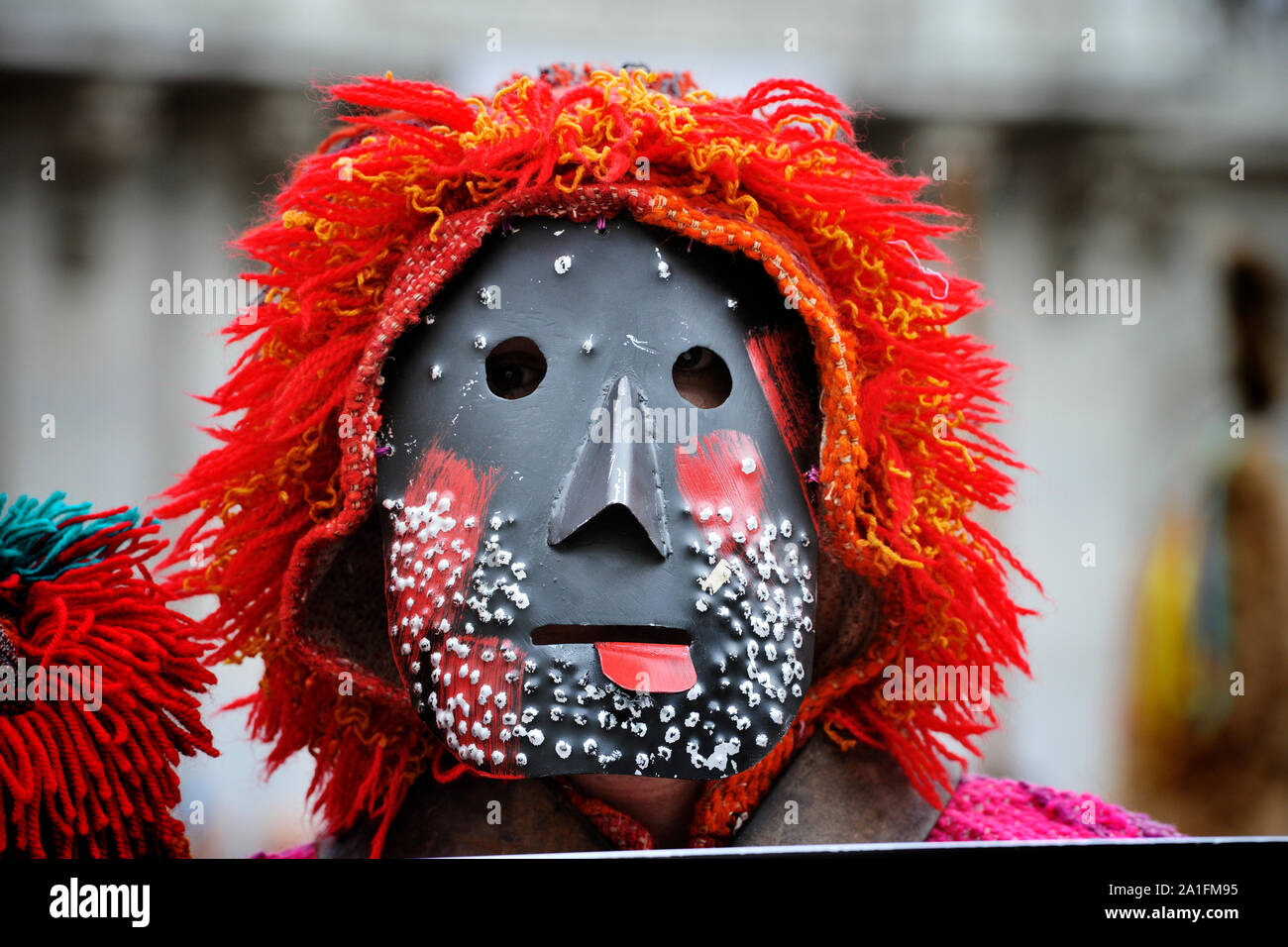 Máscaras de ibérico. Caretos de Parada. En Bragança, Portugal Fotografía de  stock - Alamy