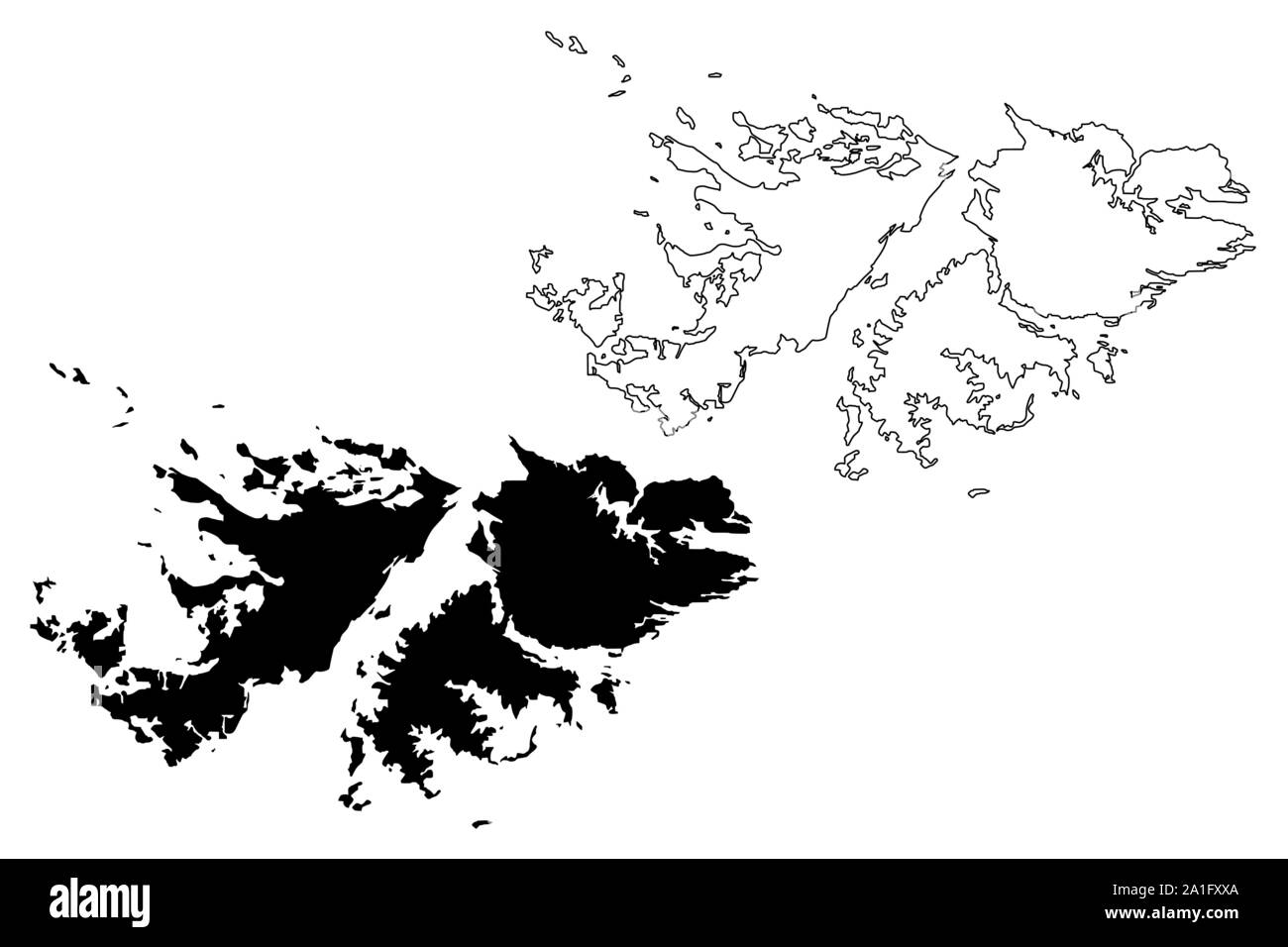 Dibujo De Islas Malvinas Im Genes Vectoriales De Stock Alamy   Islas Malvinas Territorio Britanico De Ultramar Reino Unido Mapa Ilustracion Vectorial Dibujo A Mano Alzada Islas Malvinas Falkland Oriental Y Occidental Mapa 2a1fxxa 