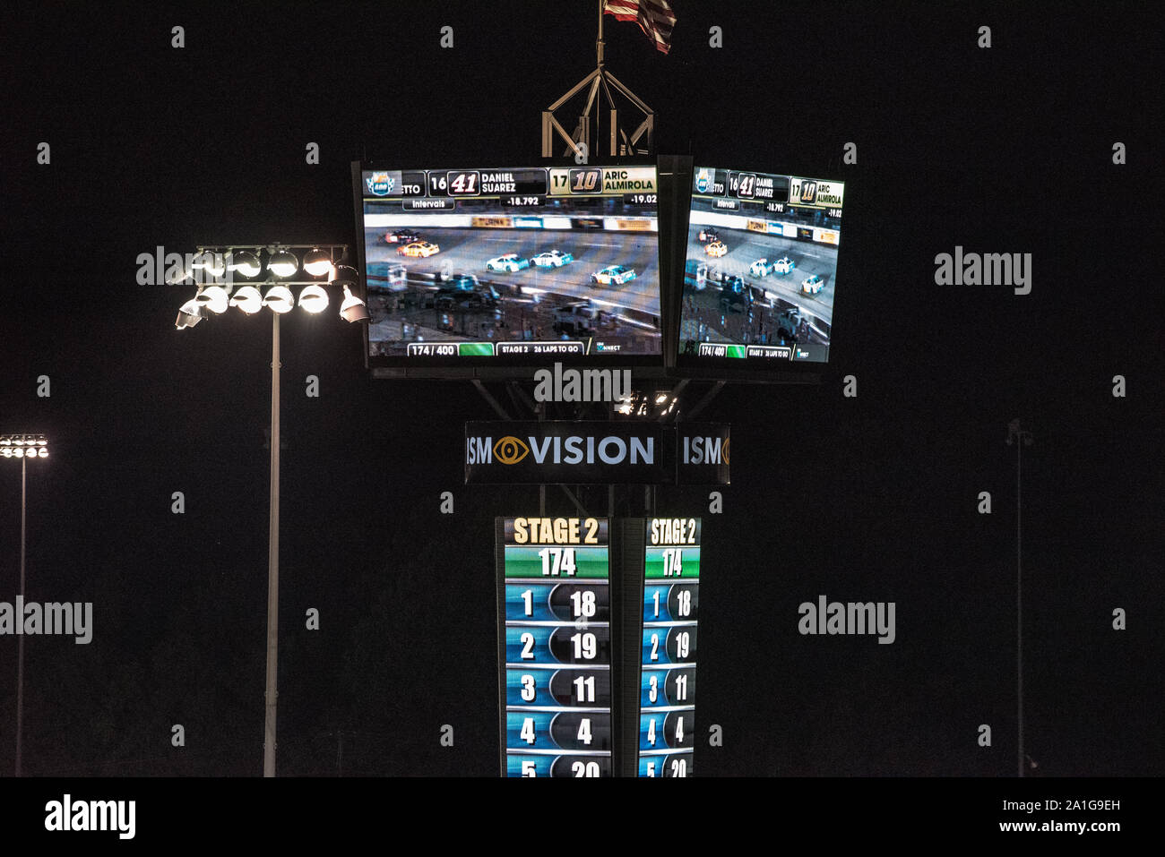 Campeonato NASCAR 400 en Richmond, VA. Race Track. Foto de stock