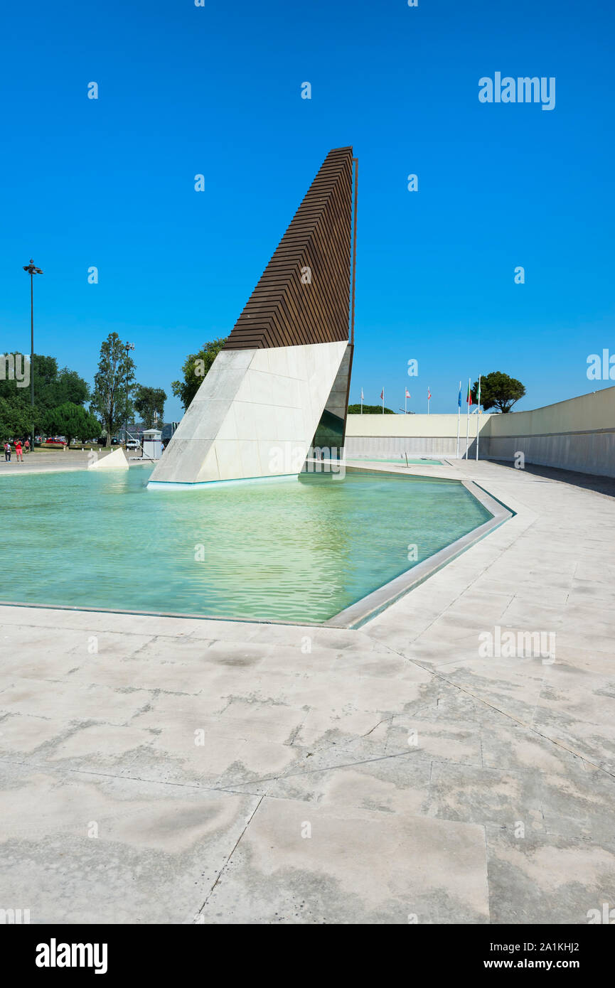 Belem War Memorial, monumento aos Combatentes da Guerra do Ultramar, Belem, Lisboa, Portugal Foto de stock