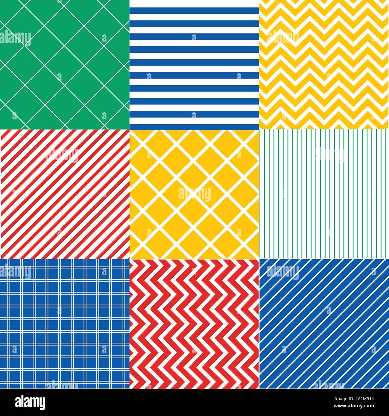 Seamless coloridos patrones con textura de tela Imagen Vector de stock -  Alamy