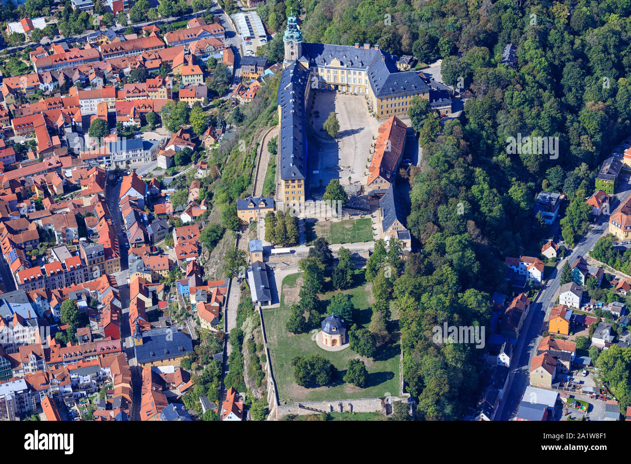 Castillo Heidecksburg en Rudolstadt, en Alemania. Foto de stock