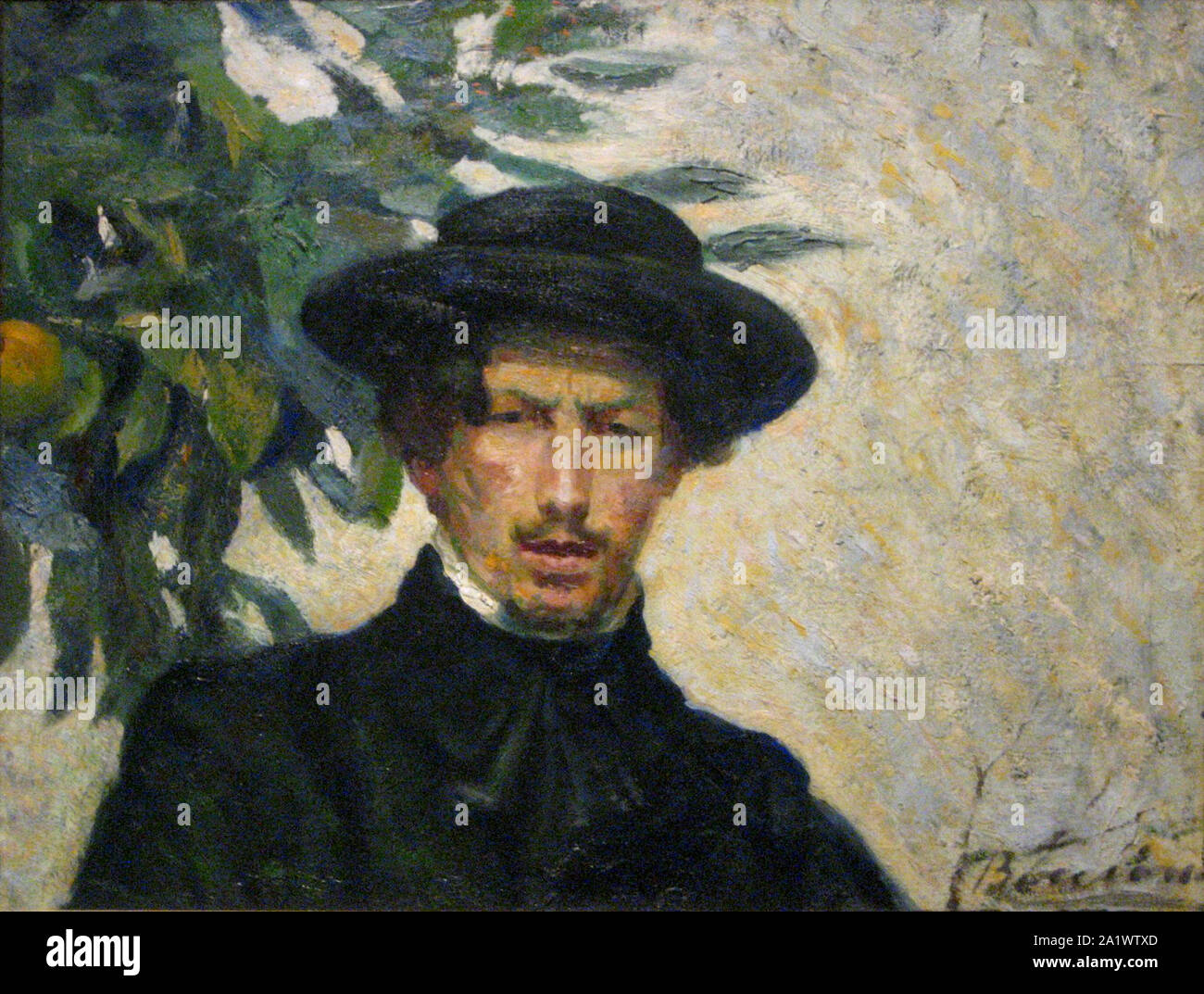 Umberto Boccioni (1882 - 1916), pintor y escultor italiano. Autorretrato, 1905, Umberto Boccioni Foto de stock
