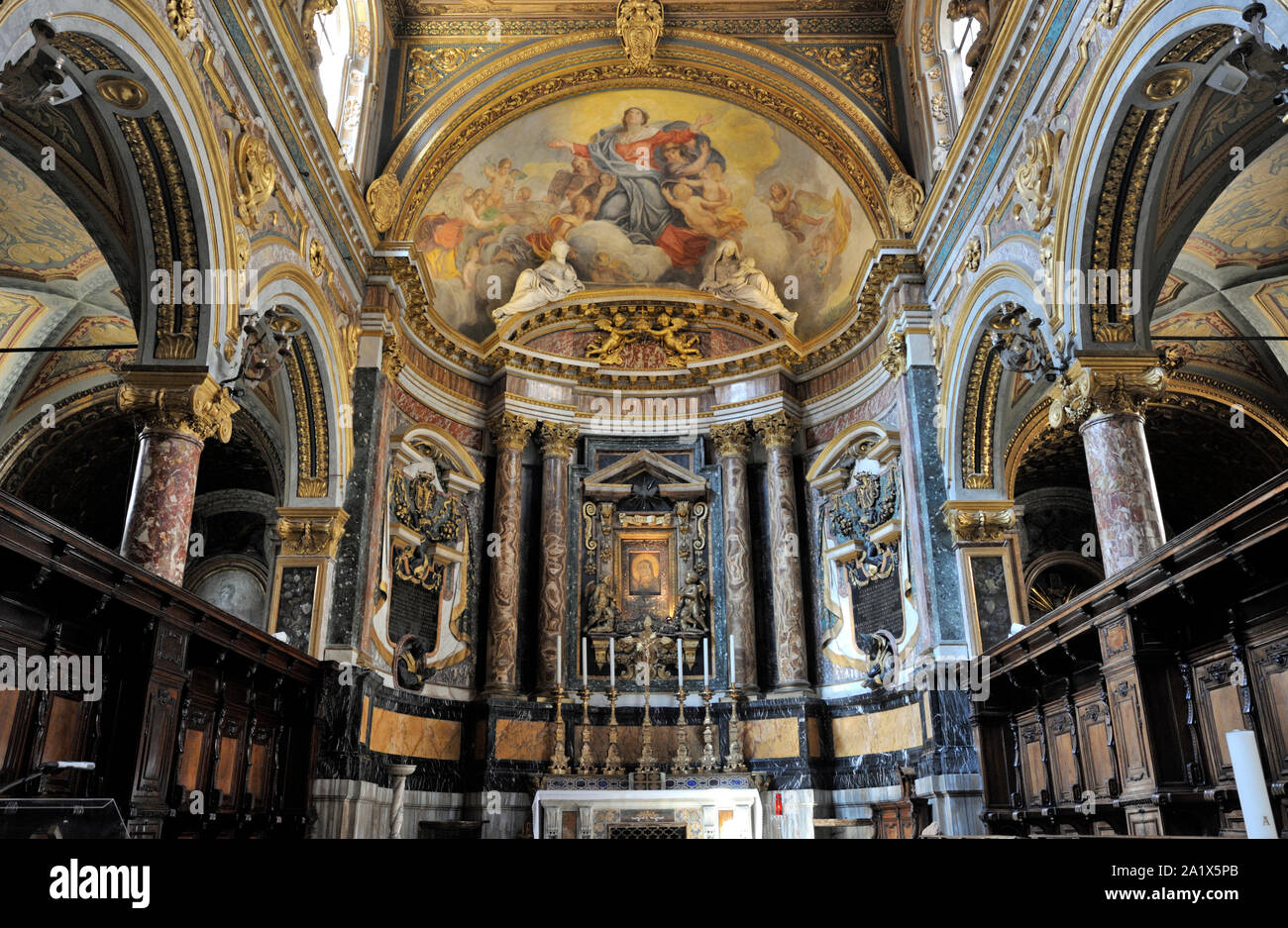 Italia, Roma, la iglesia de Santa Maria in via lata Fotografía de stock -  Alamy