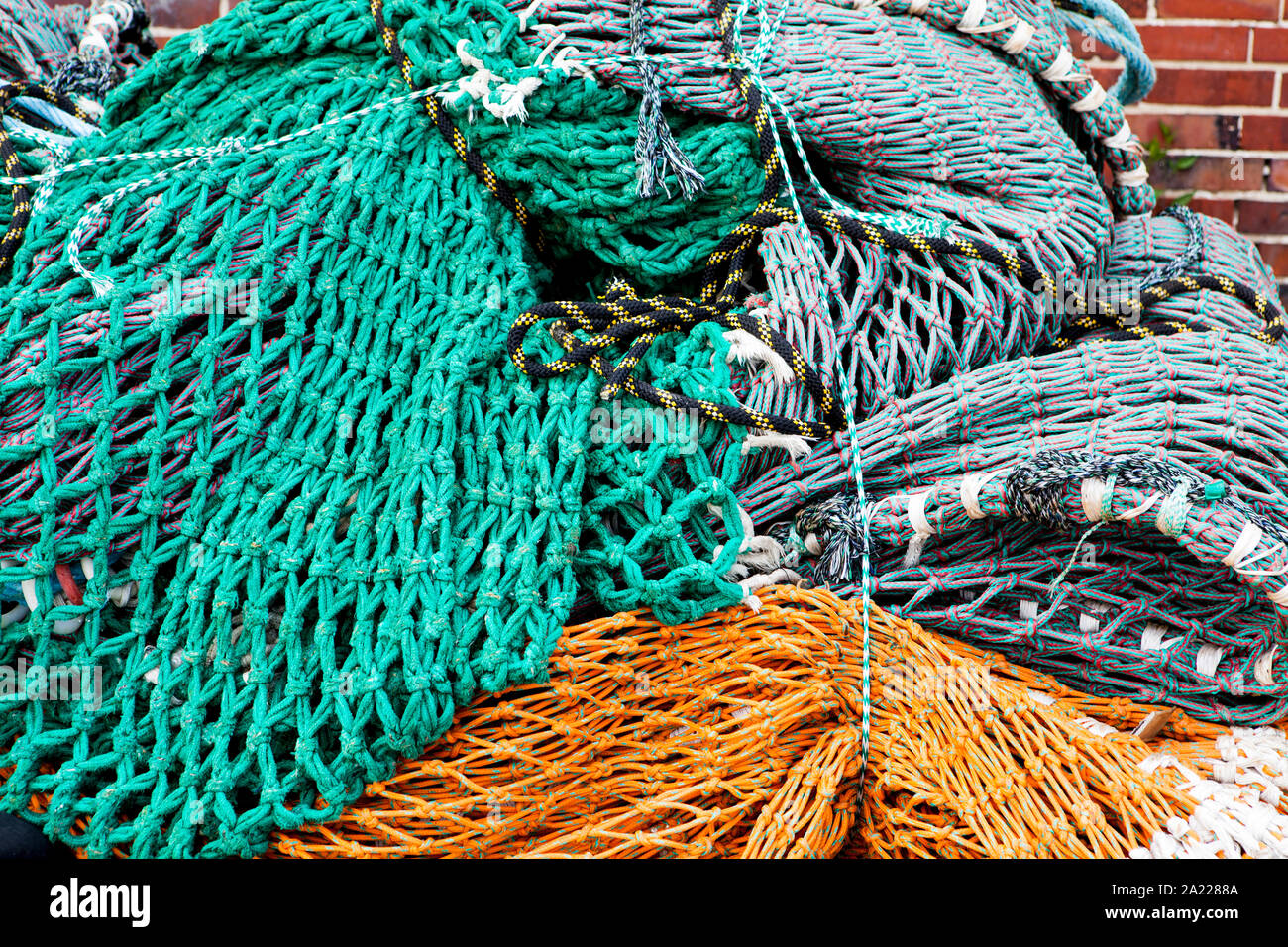Equipo de pesca, Cuxhaven, Baja Sajonia, Alemania, Europa Foto de stock
