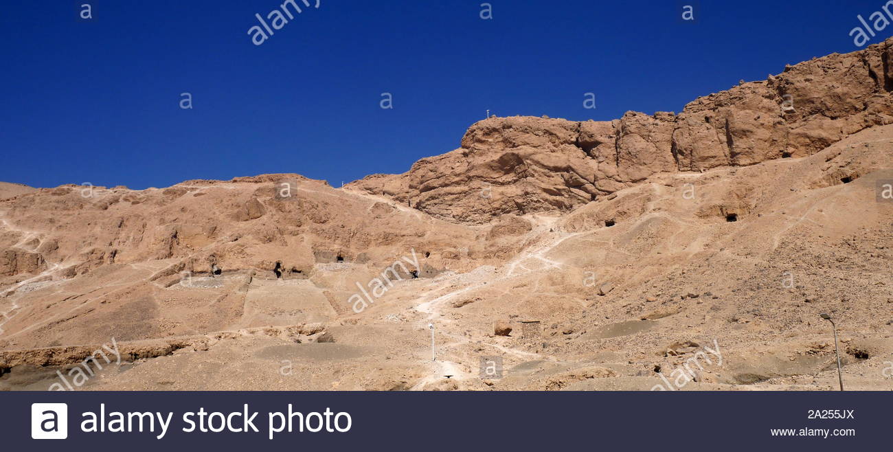 El Valle de los Reyes es un valle en Egipto donde, durante un período de casi 500 años desde el siglo XVI hasta el siglo XI AC, roca cortada tumbas fueron excavadas por los faraones y poderosos nobles del Reino Nuevo (del 18º al 20º de las dinastías del antiguo Egipto) Foto de stock