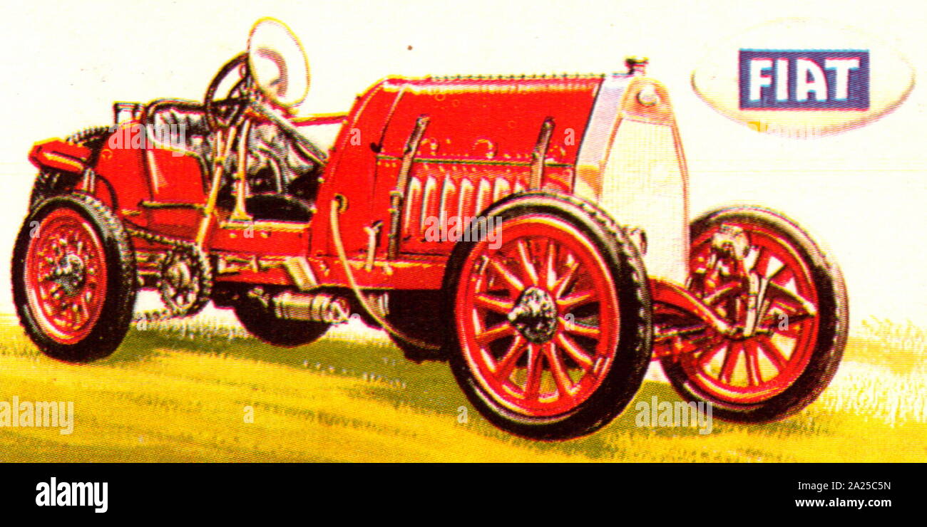 1911 Fiat S74; de automóviles de carreras. Foto de stock