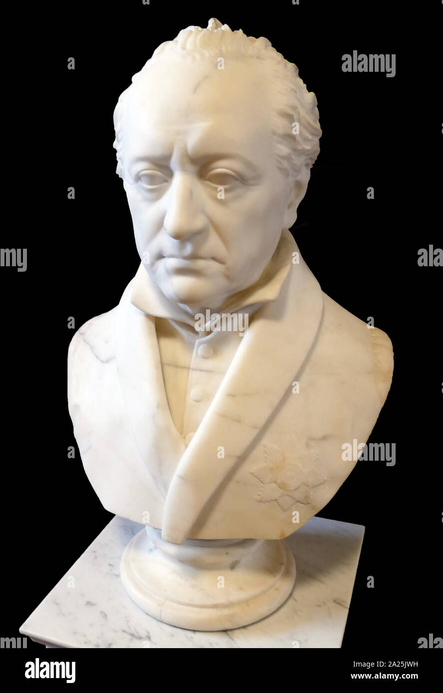 Busto de Johann von Goethe (1749 - 1832), escritor alemán y más. Esculpida en 1823 por Johann Gottfried Schadow (1764 - 1850); alemán escultor prusiano. Foto de stock
