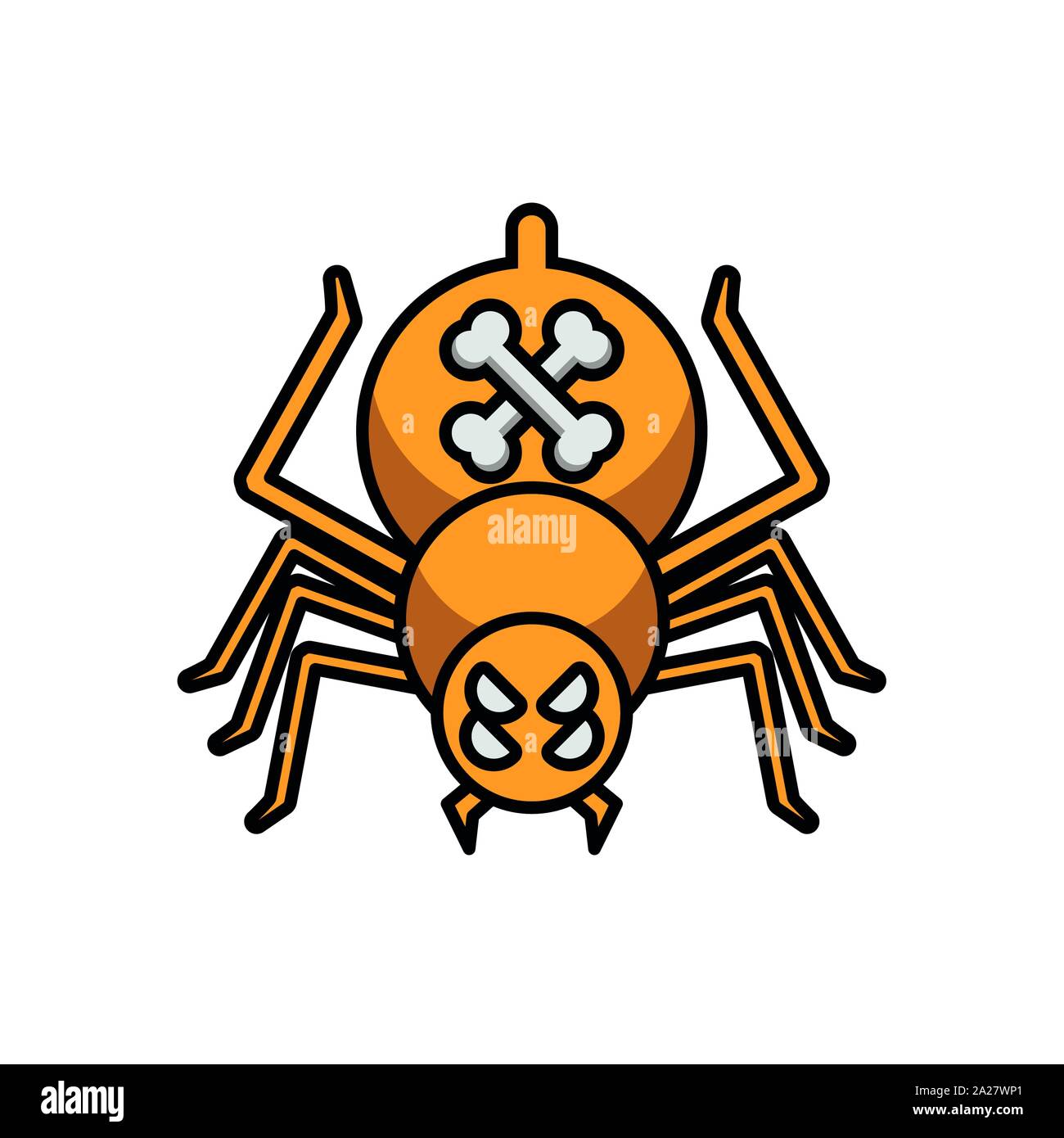 Halloween insecto con sombrero Bruja araña Imagen Vector de stock - Alamy