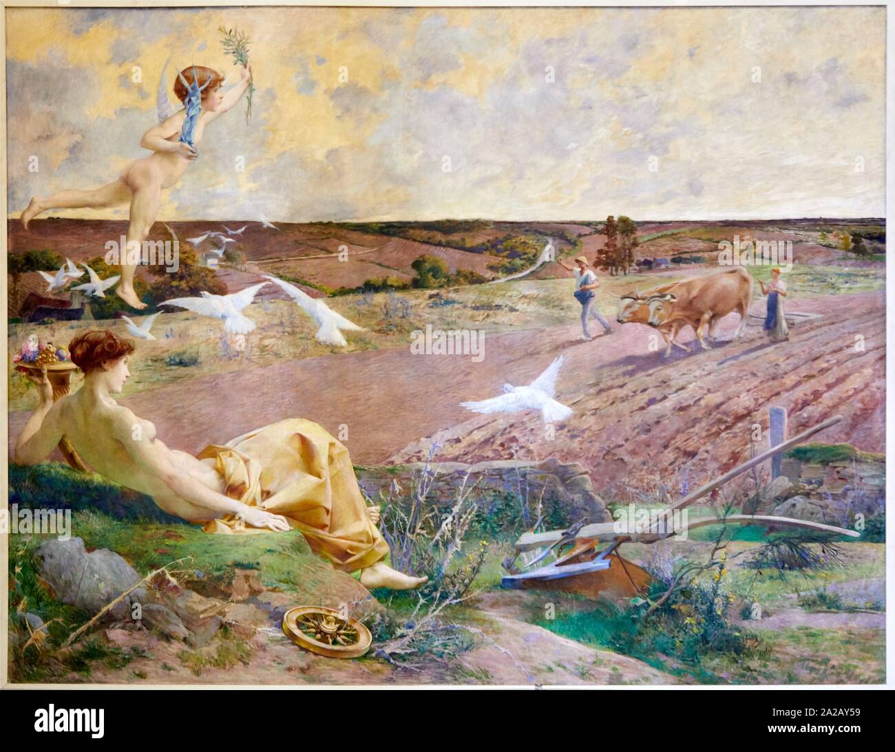 '''La Fortuna'' de 1901, Luc-Olivier Merson, Musée d'Orsay, París, Francia, Europa Foto de stock