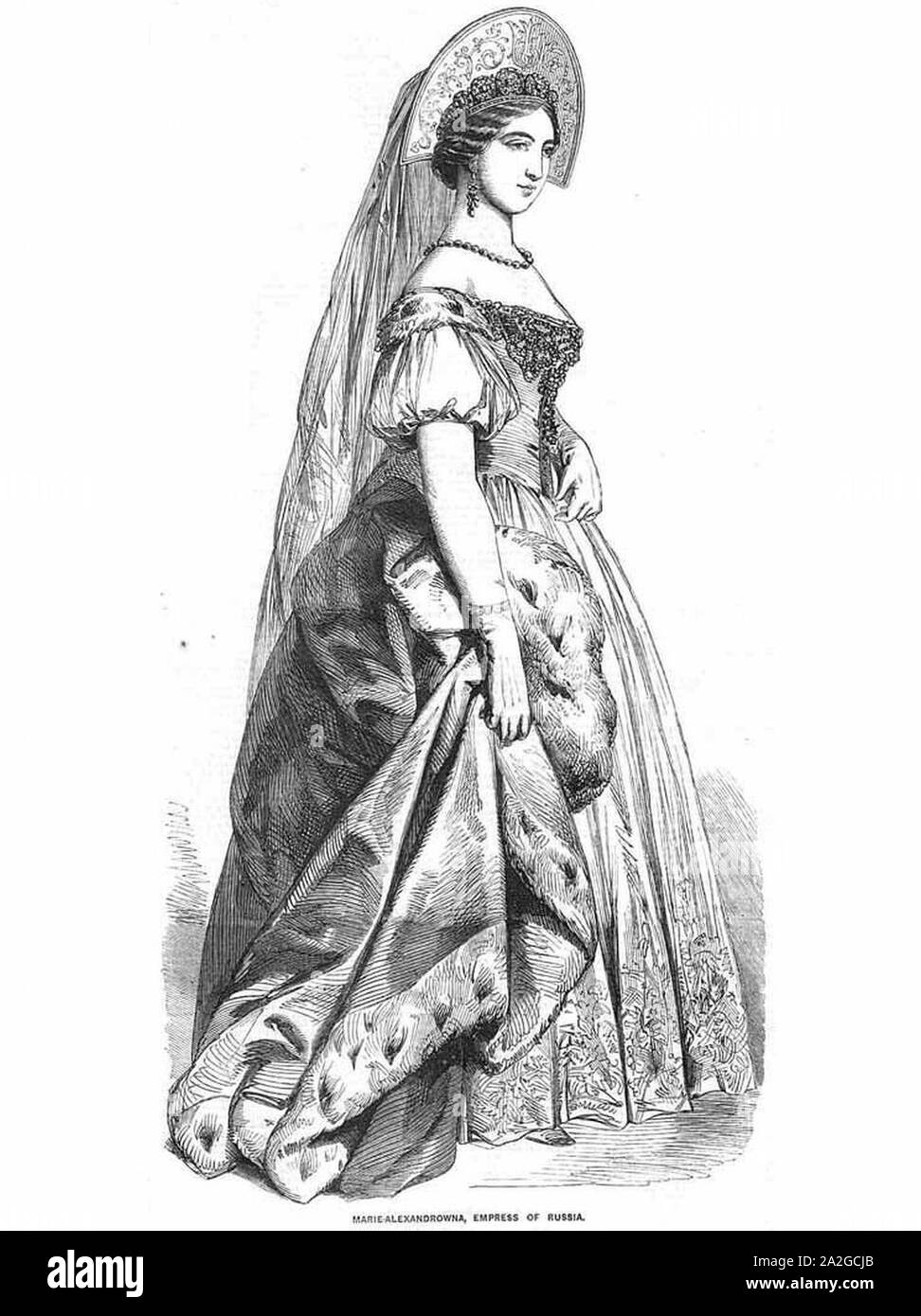 La emperatriz María Alexandrovna de Rusia. Foto de stock