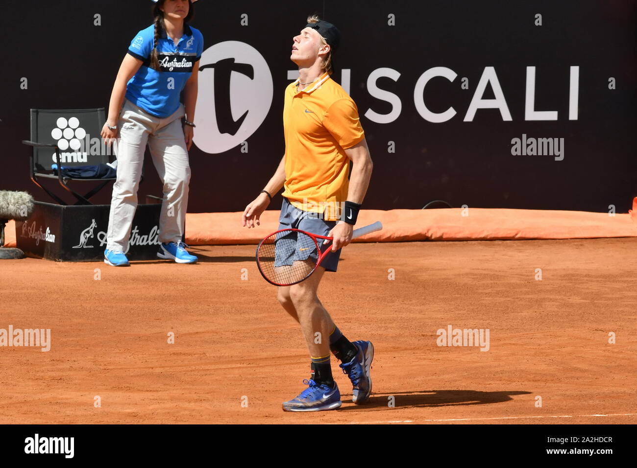 Denis shapovalov durante Roma Internazionali Bnl 2019 , Roma, Italia, 13 de mayo de 2019, Tenis Tenis TENIS Internationals Foto de stock