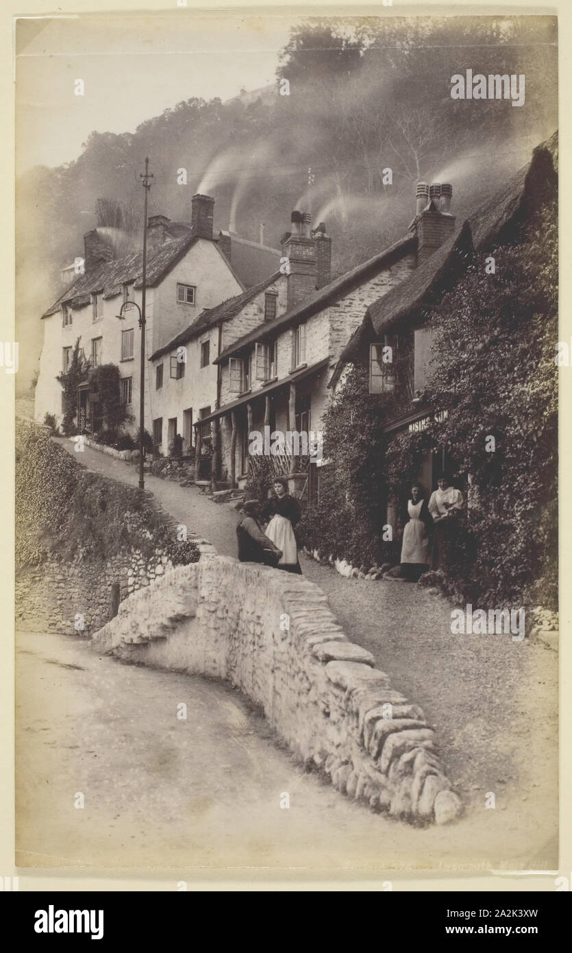 Lusmouth, Mars Hill, 1860/94, Francis Bedford, inglés, 1816-1894, Inglaterra, albúmina, impresión de 19,8 × 12,6 cm (image/papel Foto de stock