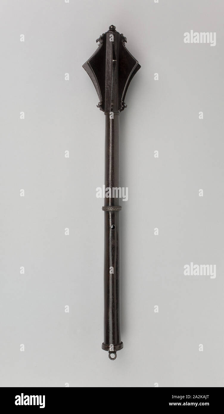 Mace, 1550, Alemán, Alemania, hierro, L. de 57 cm (22 de 7/16 pulg. Foto de stock