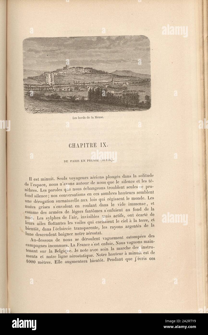 Spectre aérien observé en ballon le 15 avril 1868 ´, ´L´Astronomie´ journal  by Camille Flammarion, 1883 Stock Photo - Alamy